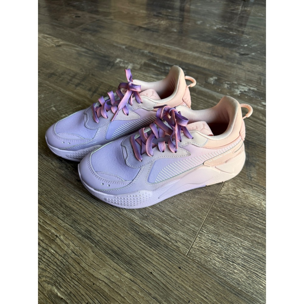 Puma RS-X Faded Vivid Violet Pastel Gradient Chunky Running Sneaker Womens 7
